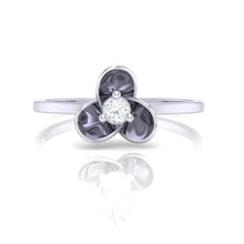 Load image into Gallery viewer, 18Kt white gold real diamond ring 56(2) by diamtrendz