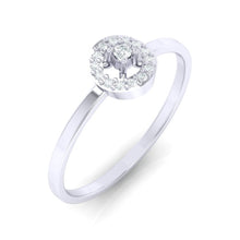 Load image into Gallery viewer, 18Kt white gold solitaire diamond ring by diamtrendz
