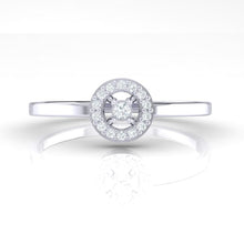 Load image into Gallery viewer, 18Kt white gold solitaire diamond ring by diamtrendz