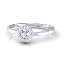 Load image into Gallery viewer, 18Kt white gold solitaire diamond ring by diamtrendz