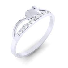 Load image into Gallery viewer, 18Kt white gold real diamond ring by diamtrendz