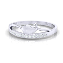 Load image into Gallery viewer, 18Kt white gold real diamond ring by diamtrendz