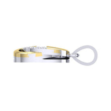 Load image into Gallery viewer, 18Kt gold real diamond oval shape pendant by diamtrendz
