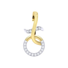 Load image into Gallery viewer, 18Kt gold real diamond pendant by diamtrendz