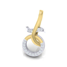 Load image into Gallery viewer, 18Kt gold real diamond pendant by diamtrendz