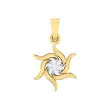 Load image into Gallery viewer, 18Kt gold real diamond pendant by diamtrendz