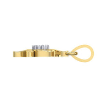 Load image into Gallery viewer, 18Kt gold real diamond pendant by diamtrendz