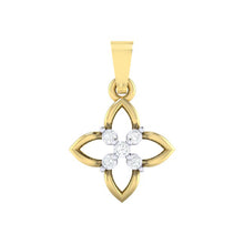 Load image into Gallery viewer, 18Kt gold real diamond pendant by diamtrendz
