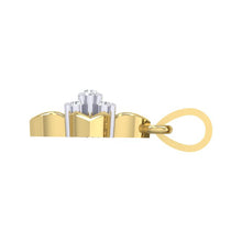 Load image into Gallery viewer, 18Kt gold real diamond pendant by diamtrendz