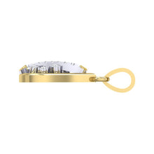 Load image into Gallery viewer, 18Kt gold real diamond pendant by diamtrendz
