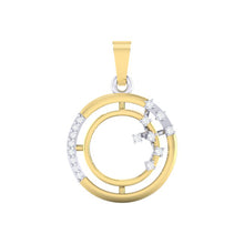 Load image into Gallery viewer, 18Kt gold real diamond pendant by diamtrendz