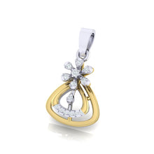 Load image into Gallery viewer, 18Kt gold real diamond pendant by diamtrendz