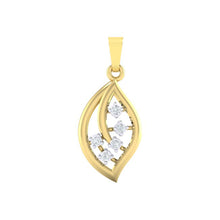 Load image into Gallery viewer, 18Kt gold real diamond pendant by diamtrendz