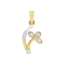 Load image into Gallery viewer, 18Kt gold real diamond pendant by diamtrendz