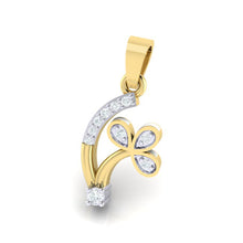 Load image into Gallery viewer, 18Kt gold real diamond pendant by diamtrendz