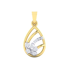 Load image into Gallery viewer, 18Kt gold real diamond pendant by diamtrendz