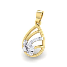 Load image into Gallery viewer, 18Kt gold real diamond pendant by diamtrendz