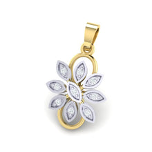 Load image into Gallery viewer, 18Kt gold real diamond pendant by diamtrendz