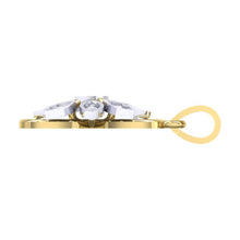 Load image into Gallery viewer, 18Kt gold real diamond pendant by diamtrendz