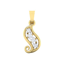 Load image into Gallery viewer, 18Kt gold real diamond pendant by diamtrendz