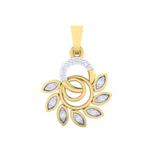 Load image into Gallery viewer, 18Kt gold real diamond pendant by diamtrendz