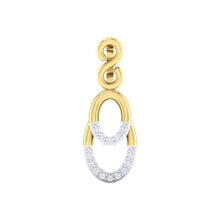 Load image into Gallery viewer, 18Kt gold real diamond pendant by diamtrendz