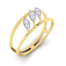 Load image into Gallery viewer, 18Kt gold real diamond ring by diamtrendz