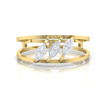 Load image into Gallery viewer, 18Kt gold real diamond ring by diamtrendz