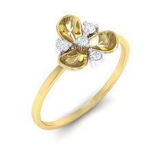 Load image into Gallery viewer, 18Kt gold real diamond ring by diamtrendz