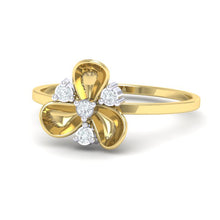 Load image into Gallery viewer, 18Kt gold real diamond ring by diamtrendz