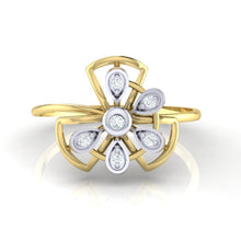 Load image into Gallery viewer, 18Kt gold real diamond ring by diamtrendz