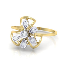 Load image into Gallery viewer, 18Kt gold real diamond ring by diamtrendz