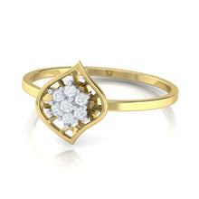 Load image into Gallery viewer, 18Kt gold real diamond ring by diamtrendz