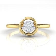 Load image into Gallery viewer, 18Kt gold real diamond ring by diamtrendz