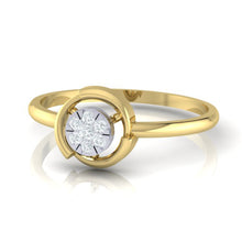 Load image into Gallery viewer, 18Kt gold real diamond ring by diamtrendz