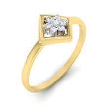 Load image into Gallery viewer, 18Kt gold real diamond ring by diamtrendz