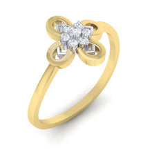 Load image into Gallery viewer, 18Kt gold real diamond ring by diamtrendz