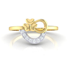 Load image into Gallery viewer, 18Kt gold heart diamond ring by diamtrendz