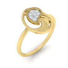 Load image into Gallery viewer, 18Kt gold real diamond ring by diamtrendz