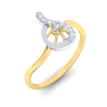Load image into Gallery viewer, 18Kt gold real diamond ring by diamtrendz