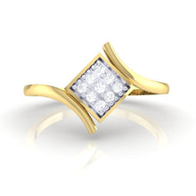 Load image into Gallery viewer, 18Kt gold real diamond ring by diamtrendz