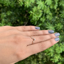 Load image into Gallery viewer, 18kt gold crown diamond ring real picture