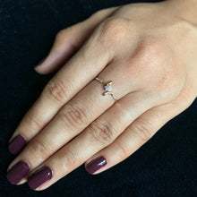 Load image into Gallery viewer, rose gold diamond ring pic