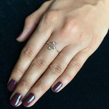 Load image into Gallery viewer, rose gold real diamond ring
