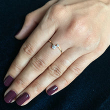 Load image into Gallery viewer, rose gold natural diamond ring pic