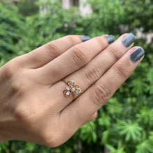 Load image into Gallery viewer, floral diamond ring real photo by diamtrendz