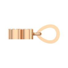 Load image into Gallery viewer, rose gold alphabet initial letter 'B' diamond pendant - 3