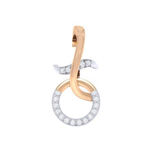 Load image into Gallery viewer, 18Kt rose gold real diamond pendant by diamtrendz