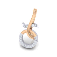Load image into Gallery viewer, 18Kt rose gold real diamond pendant by diamtrendz