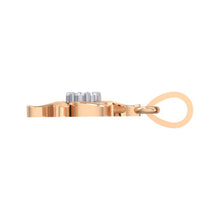 Load image into Gallery viewer, 18Kt rose gold real diamond pendant by diamtrendz